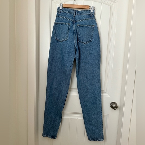 ASOS 100% cotton ultra high waisted tall length tapered jeans. 26 x 36 - Picture 4 of 5